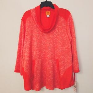 Ruby Rd. | Pullover Athleisure Orange Heathered